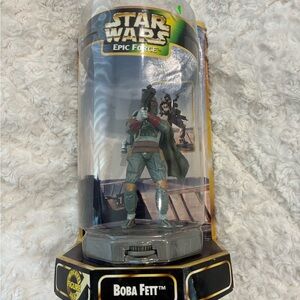 Star Wars Epic Force Boba Fett Figure with Green and Gray Armor